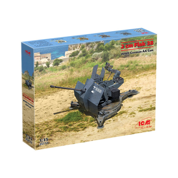 Flak 38 WWII German AA Gun 1/35 ICM 35717