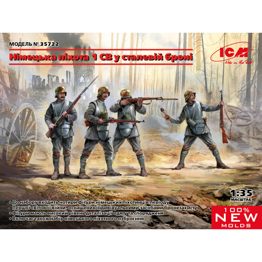 German World War I armored infantry 1/35 ICM 35722