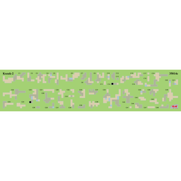 Decal Insignia, patches and camouflage of equipment, Armed Forces of Ukraine 1/35 ICM 35748