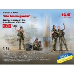 "War has no gender" Female servicemen of the Armed Forces of Ukraine 1/35 ICM 35755