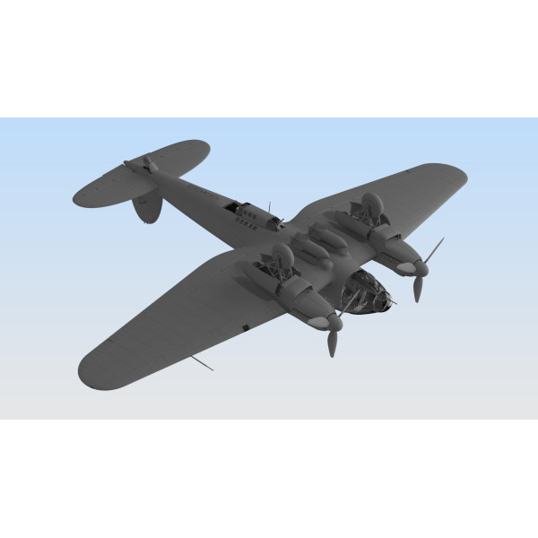 He 111 H-16, Німецький бомбардувальник ІІ МВ 1/48  ICM 48263