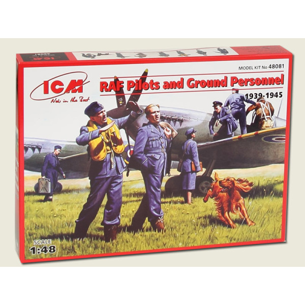 Пілоти і техніки ВПС Великобританії WWII  1/48 ICM 48081