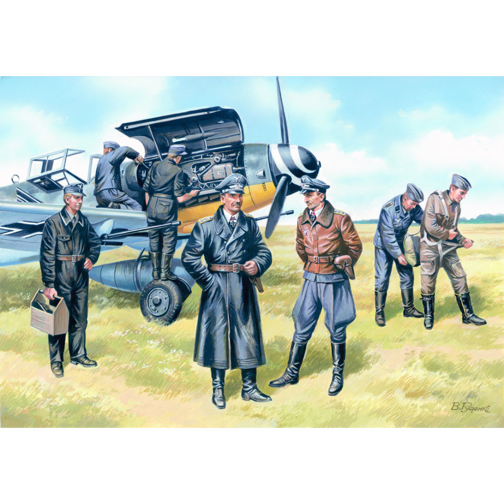  Luftwaffe Pilots and Ground Personnel 39-45 WWII 1/48 ICM 48082