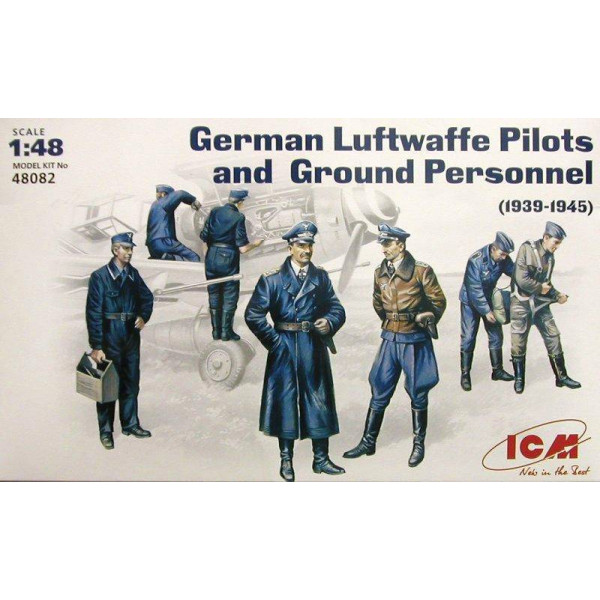  Luftwaffe Pilots and Ground Personnel 39-45 WWII 1/48 ICM 48082