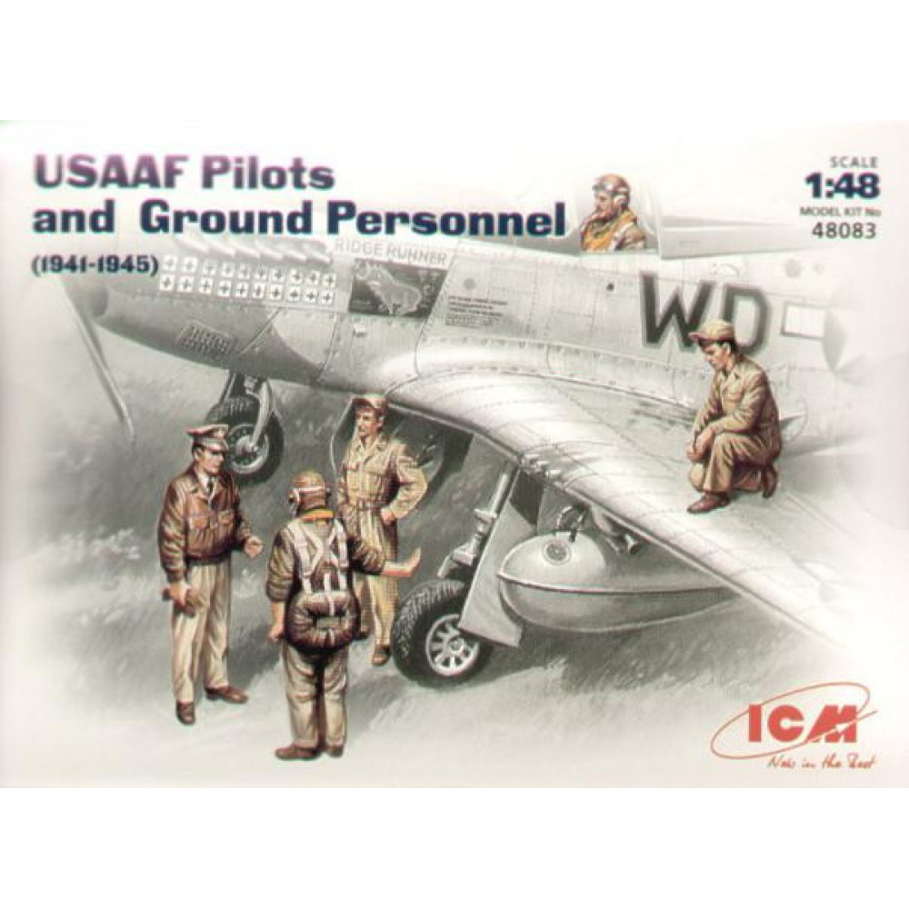 Пілоти і техніки ВПС США (1941-1945) WWII 1/48 ICM 48083