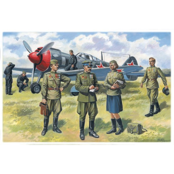 Пілоти і техніки ВПС СРСР WWII 1/48 ICM 48084