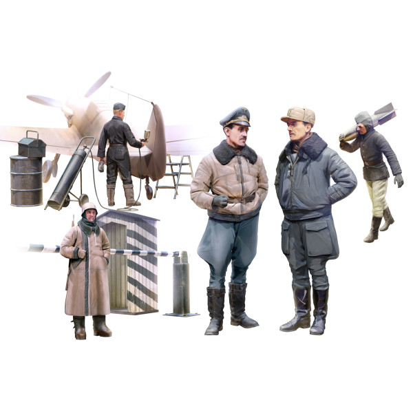 Пілоти і наземний персонал німецьких ВПС WWII 1/48 ICM 48086