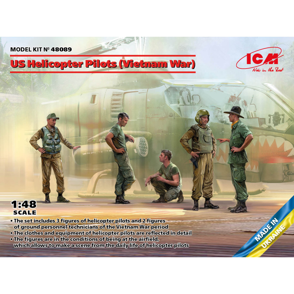 Пілоти гелікоптерів США (війна у В'єтнамі) 1/48 ICM 48089