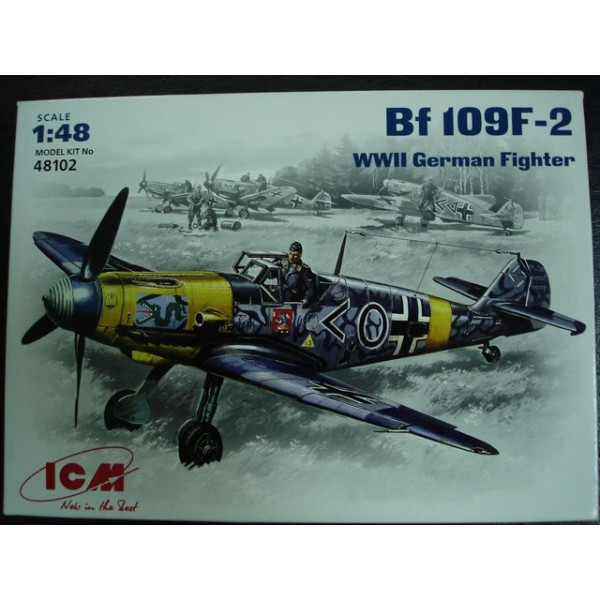 Bf 109F-2, німецький винищувач ІІ Світової війни 1/48  ICM 48102