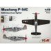 Мустанг P-51 C, американськ. винищувач ІІ Св.війни 1/48  ICM 48121