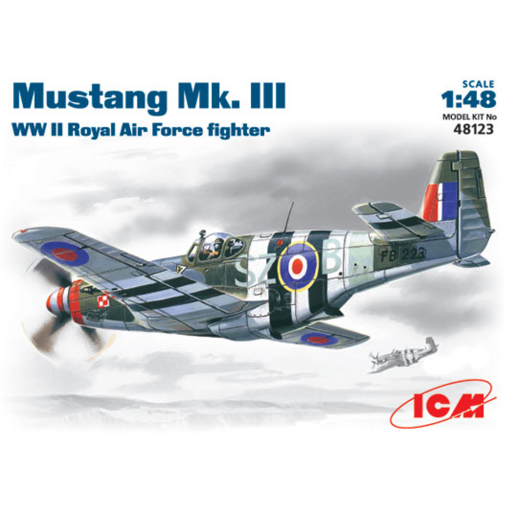 Мустанг MK III, винищувач ВВС Великобританії. ІІ Св.війни 1/48  ICM 48123