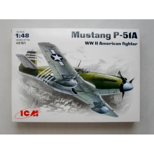 Мустанг P-51 А, винищувач США ІІ Світ. війни 1/48  ICM 48161