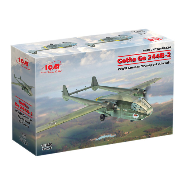 Gotha Go 244B-2 Німецький транспортний літак WWII  1/48  ICM 48224