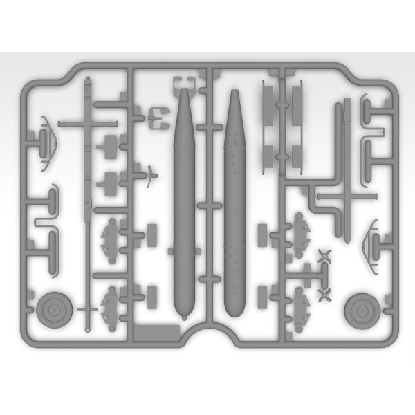 Ju 88A-4 з німецьким наземним персоналом і торпедними причепами 1/48  ICM 48229
