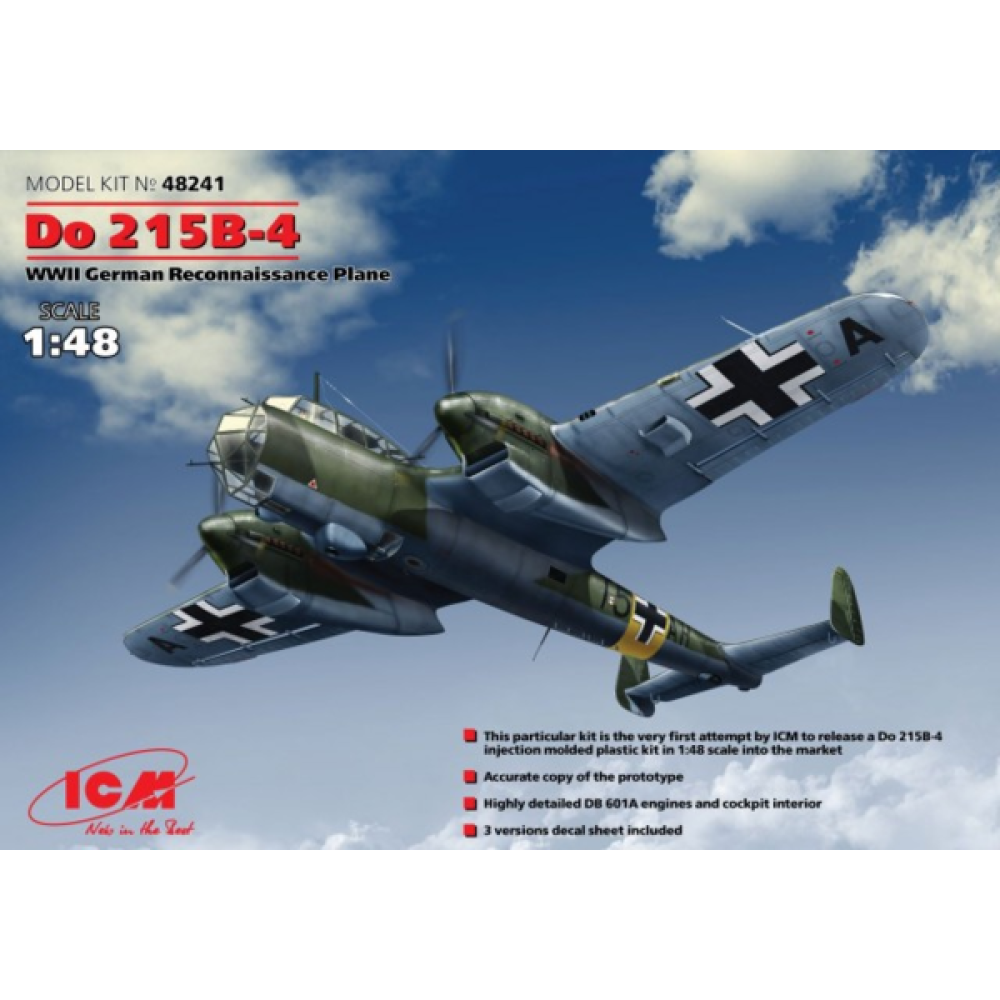 Do 215B-4, Німецький літак-розвідник II МВ 1/48  ICM 48241