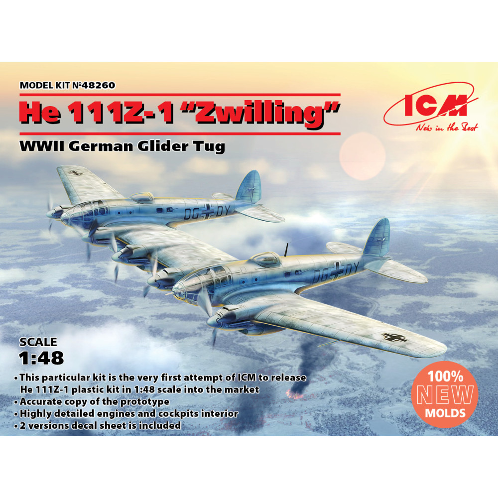 He 111Z-1 “Zwilling”, Німецький буксировальник планерів II МВ 1/48 ICM 48260