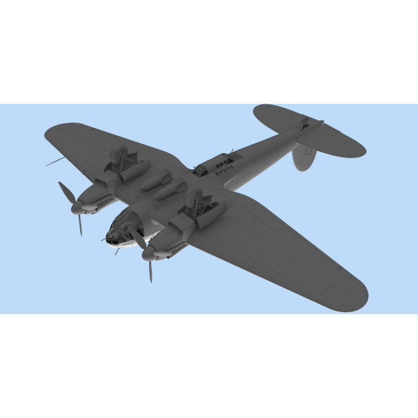 He 111H-6, Німецький бомбардувальник ІІ МВ 1/48  ICM 48262