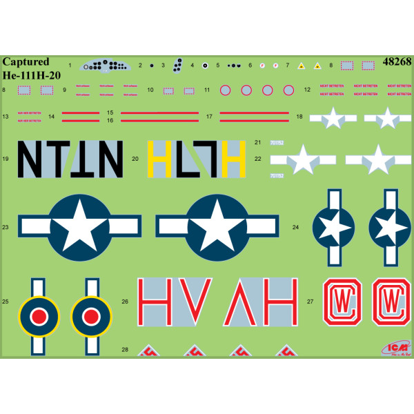 «Полонений Хейнкель» He 111H  WW2  1/48 ICM 48268