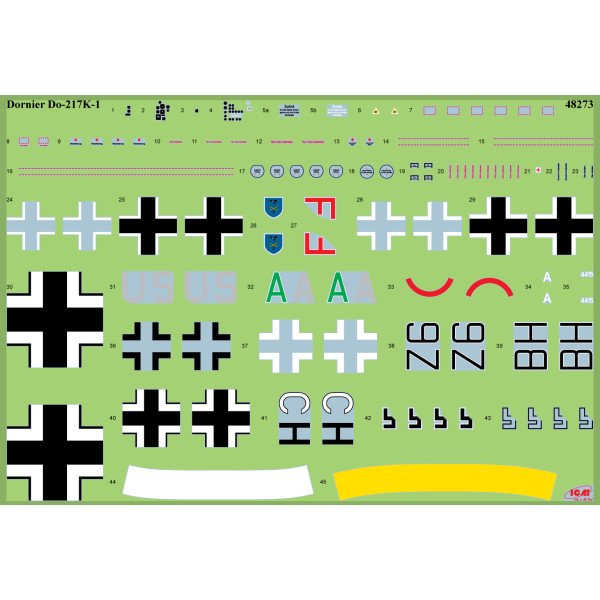 Do 217K-1 Німецький бомбардувальник WW2  1/48 ICM 48273