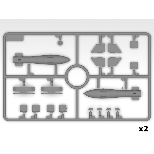 Do 217K-2 з керованими бомбами Fritz-X (Збірна модель) 1/48 ICM 48275