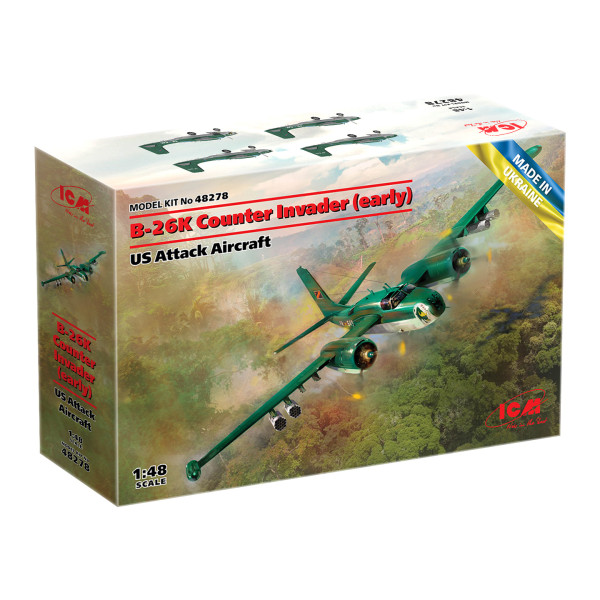 Американський ударний літак B-26K Counter Invader (ранній) 1/48 ICM 48278