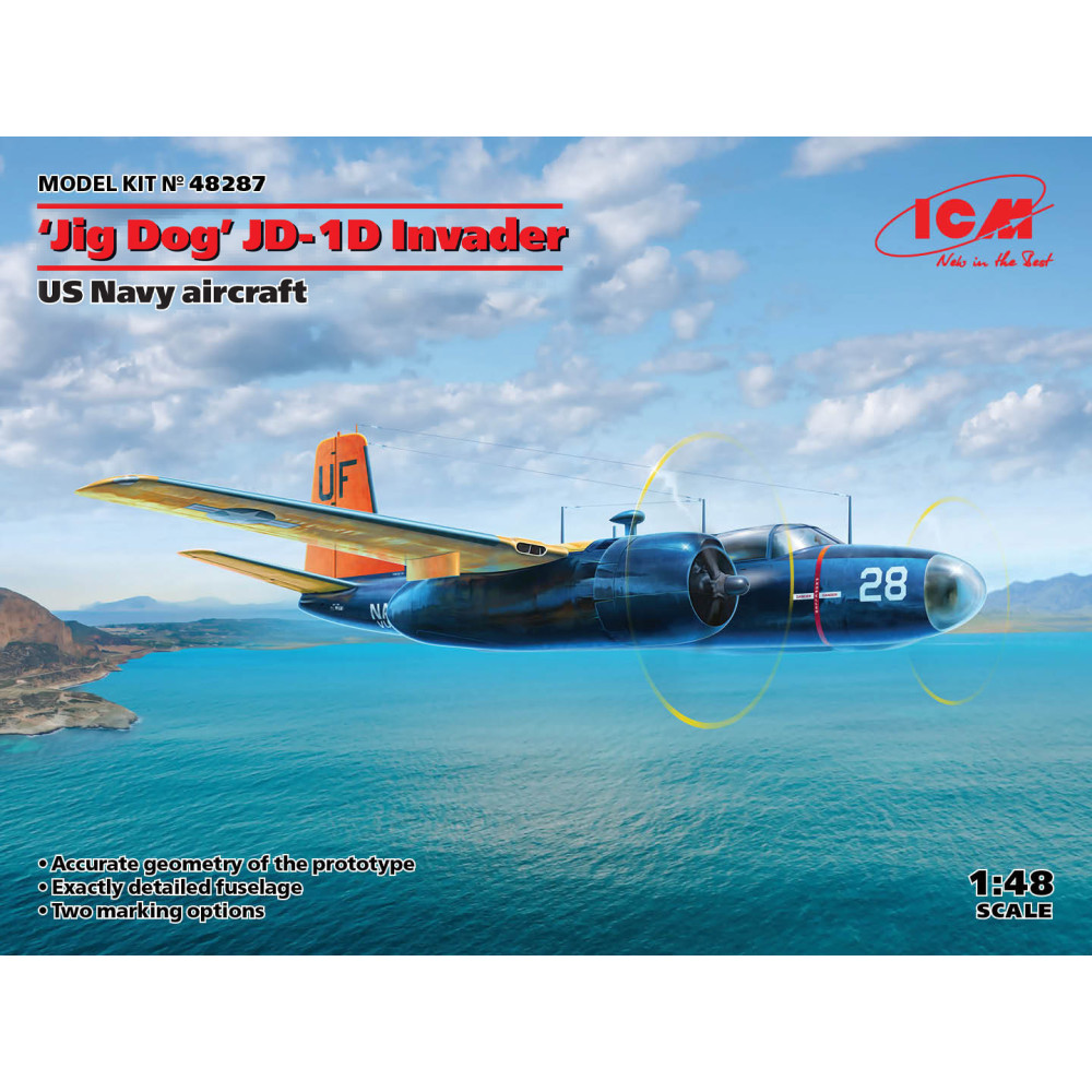«Jig Dog» JD-1D Invader, літак ВМС США 1/48 ICM 48287
