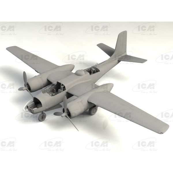 Бомбардувальник A-26C-15 Invader з пілотами та наземним персоналом 1/48 ICM 48288