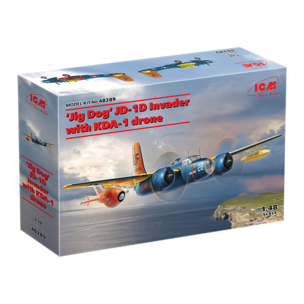 Військово-морський літак Jig Dog JD-1D Invader з дроном KDA-1 1/48 ICM 48289
