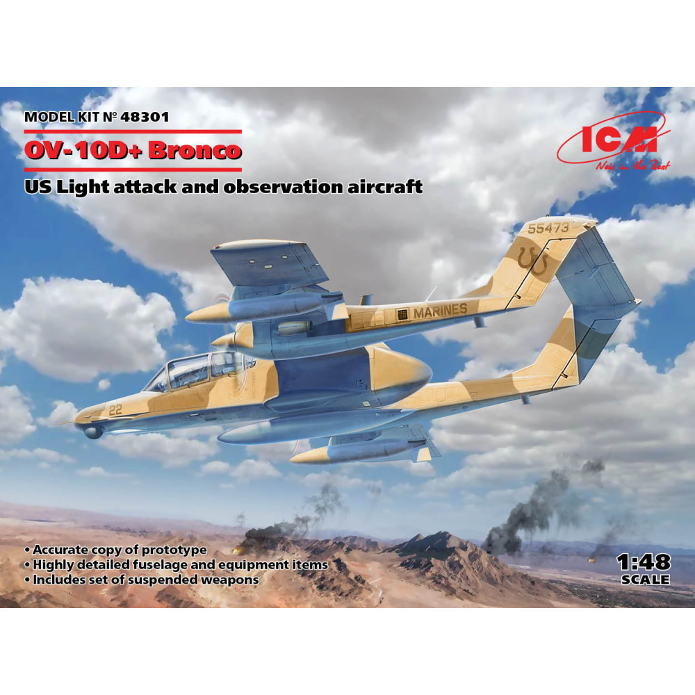 OV-10D+ Bronco  Американський ударний літак 1/48 ICM 48301