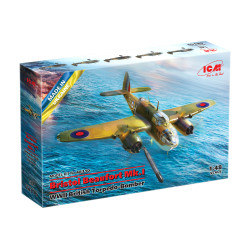 Bristol Beaufort Mk.I WWII British torpedo bomber 1/48 ICM 48310