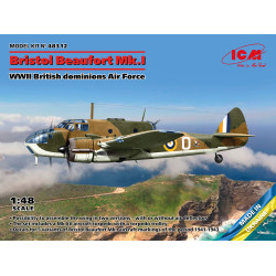 Bristol Beaufort Mk.I WWII British dominions Air Force 1/48 ICM 48312