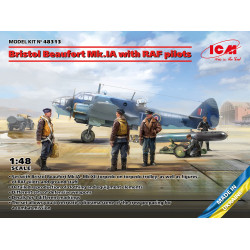 Bristol Beaufort Mk.IA with RAF pilots 1/48 ICM 48313