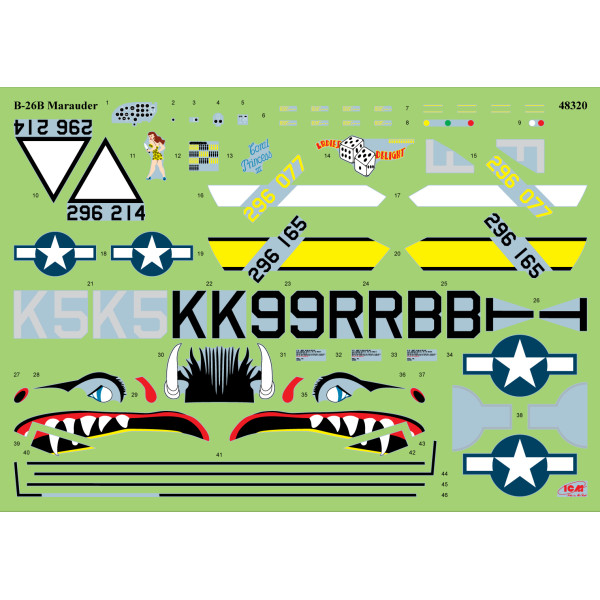 B-26B Marauder WWII American Bomber  1/48 ICM 48320