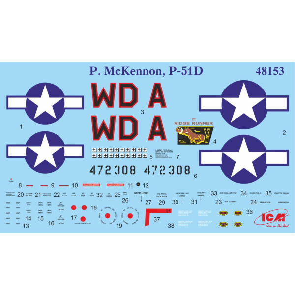 "Conquerors of Europe’s Sky" U.S. aviation WWII era 1/48 ICM 48324