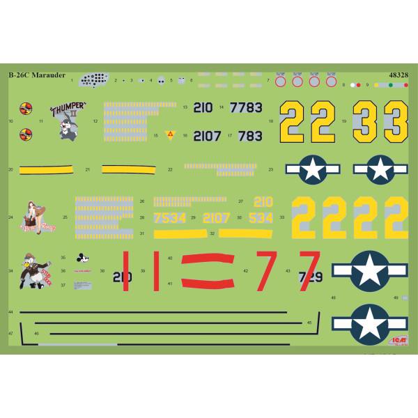 "Conquerors of Europe’s Sky" U.S. aviation WWII era 1/48 ICM 48324