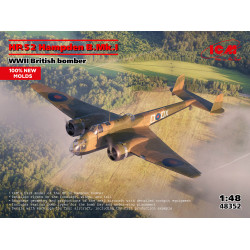  British Bomber 2 SV HP.52 Hampden B.Mk.I 1/48 ICM 48352