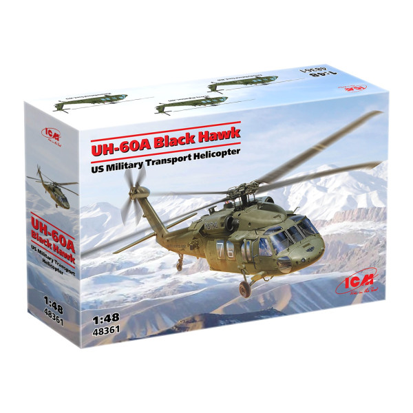 UH-60A Black Hawk, військово-транспортний гелікоптер США 1/48 ICM 48361