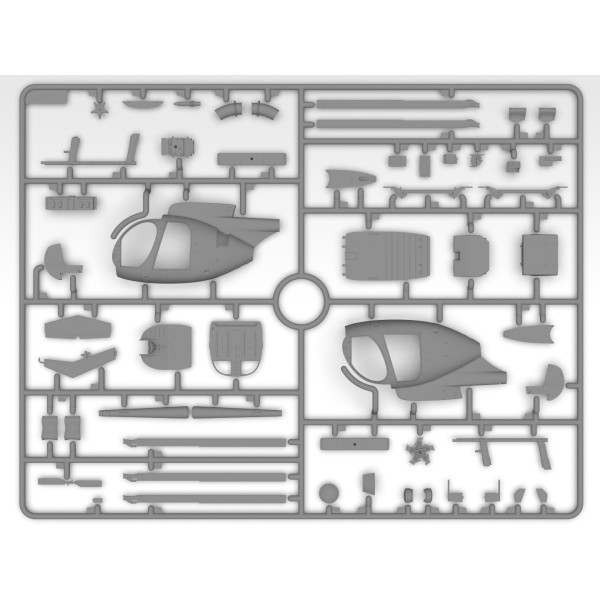 MH-6J Little Bird US Special Forces Helicopter 1/48 ICM 48369