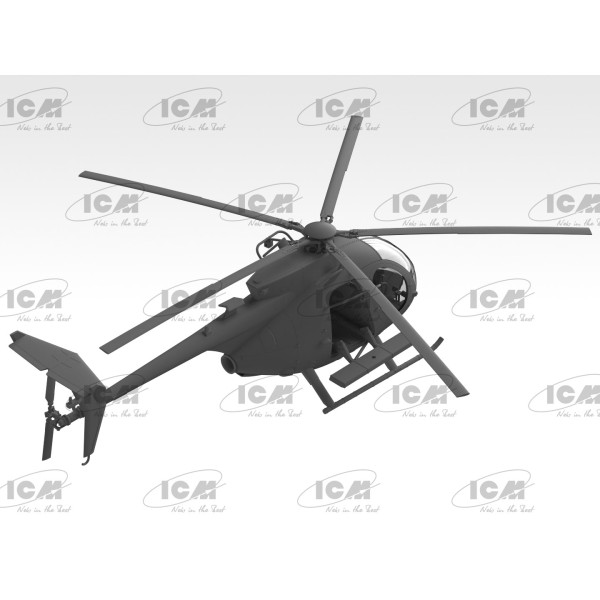 MH-6J Little Bird US Special Forces Helicopter 1/48 ICM 48369