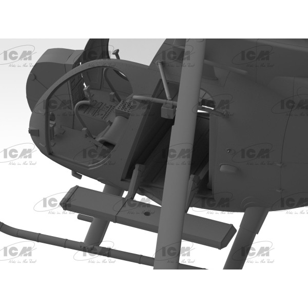 MH-6J Little Bird US Special Forces Helicopter 1/48 ICM 48369