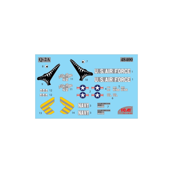KDA-1 (Q-2A) Firebee з візком 1/48 ICM 48400