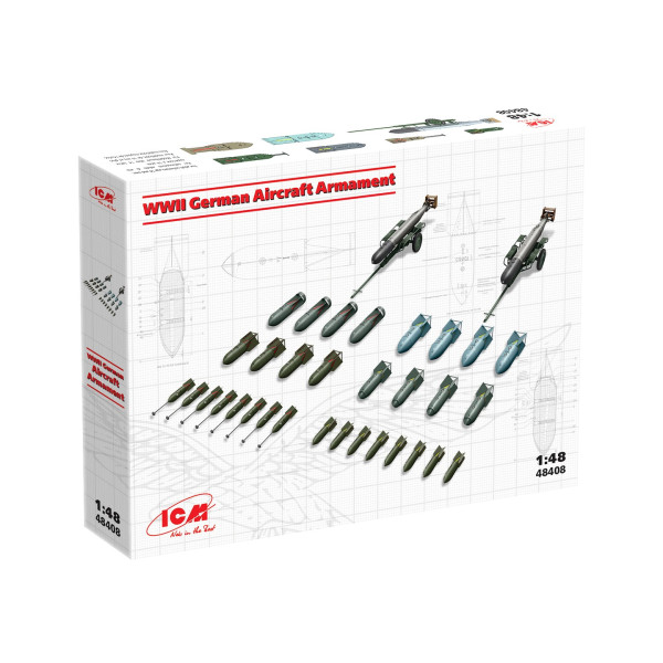 Німецьке авіаційне озброєння  WWII  1/48 ICM 48408