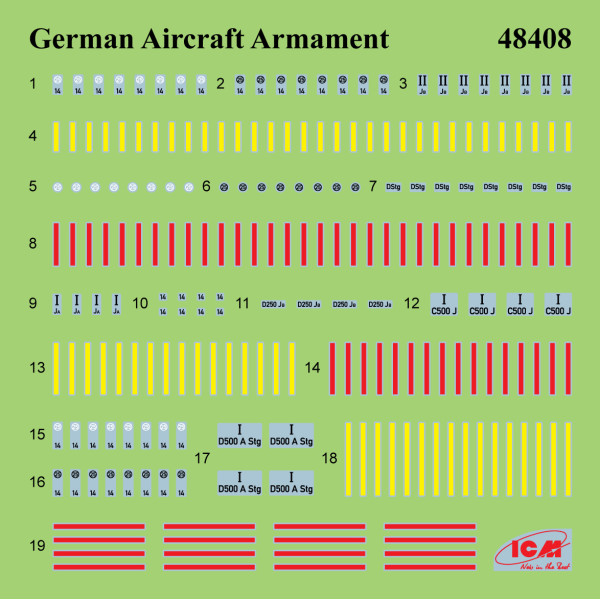 Німецьке авіаційне озброєння  WWII  1/48 ICM 48408