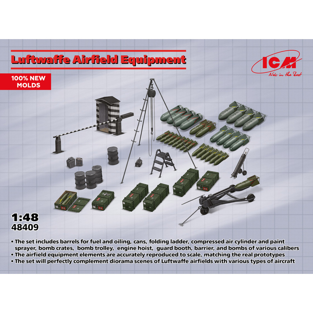 Luftwaffe Airfield Equipment WWII 1/48  ICM 48409