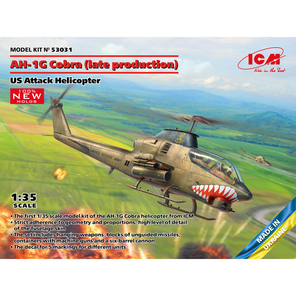 AH-1G Cobra (late production) US Attack Helicopter  1/35 ICM 53031