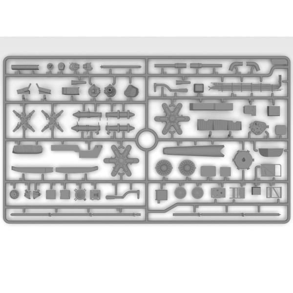 Sikorsky S-64E Skycrane with Universal Pod (Plastic model kit) 1/35 ICM 53059