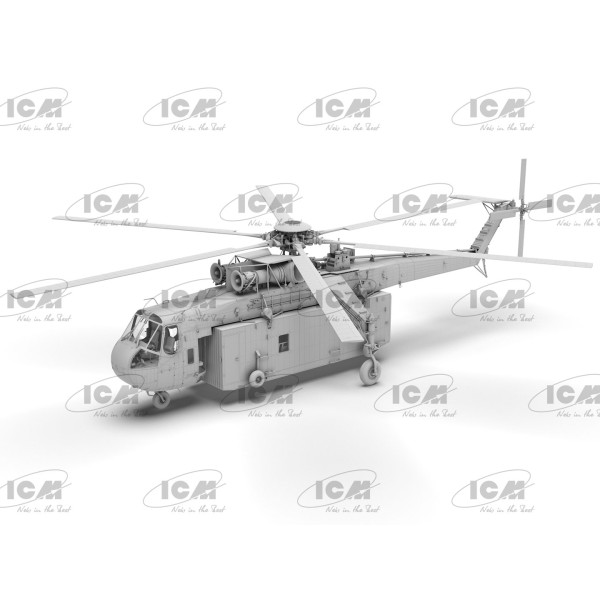 Sikorsky S-64E Skycrane with Universal Pod (Plastic model kit) 1/35 ICM 53059