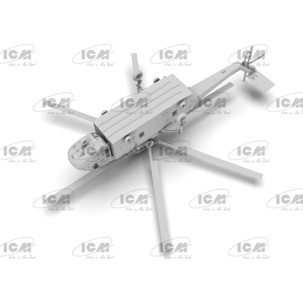 Sikorsky S-64E Skycrane with Universal Pod (Plastic model kit) 1/35 ICM 53059