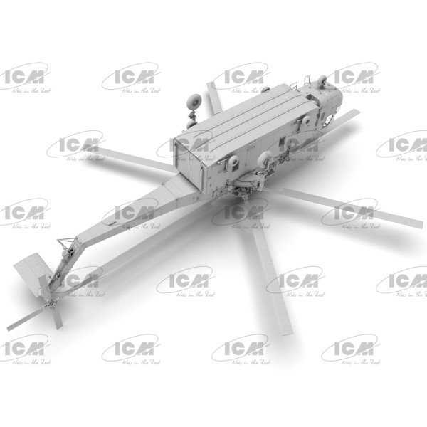 Sikorsky S-64E Skycrane with Universal Pod (Plastic model kit) 1/35 ICM 53059