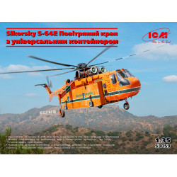Sikorsky S-64E Skycrane with Universal Pod (Plastic model kit) 1/35 ICM 53059